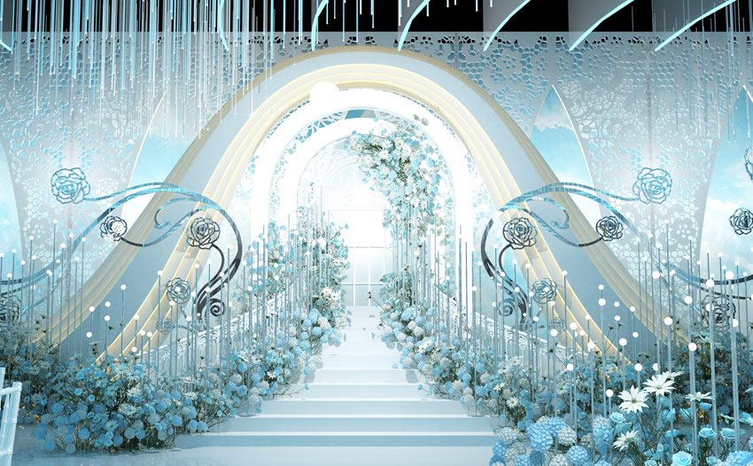 宁陕釡香烙馍村水晶厅效果展示